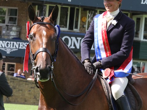 Jayne Ross - winner of the British Horse Society Supreme Horse