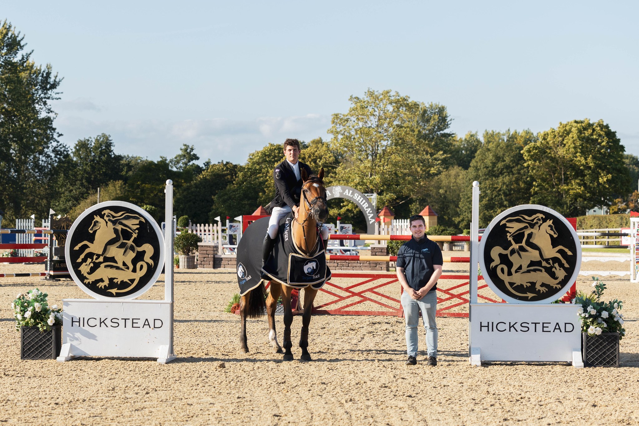 Carmen Edwards & Happy Valerie winners of the TrojanTrack 1.40m Open